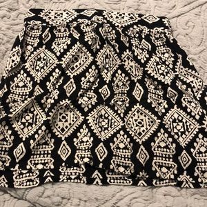 cute black and white skirt